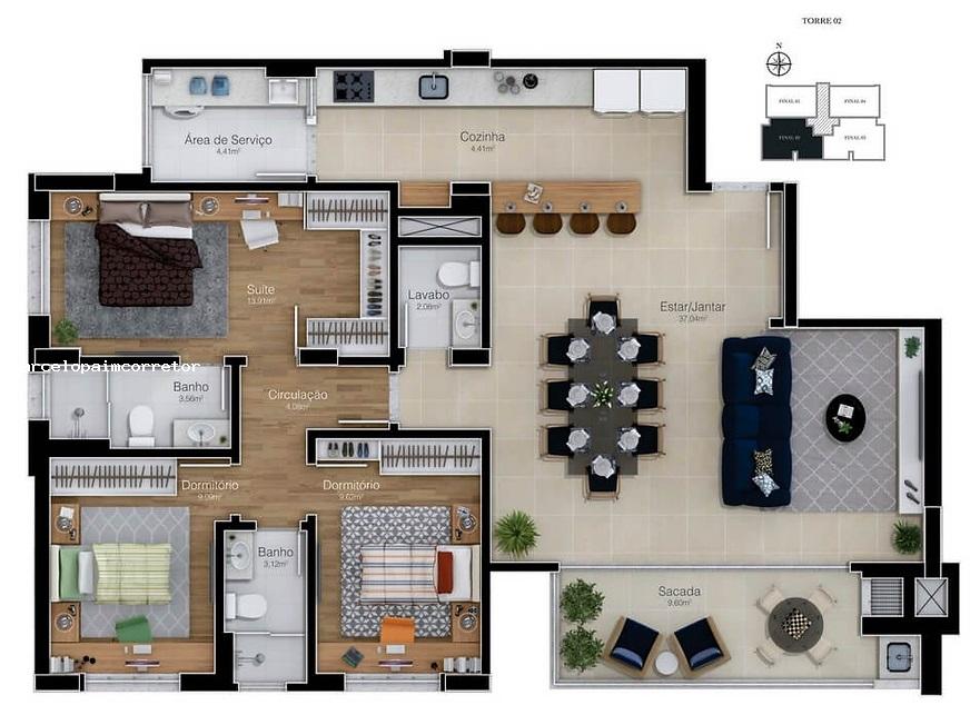 Apartamento para Venda em Florianópolis, Agronômica, 3 dormitórios, 1 suíte, 2 banheiros, 3 vagas - foto 1