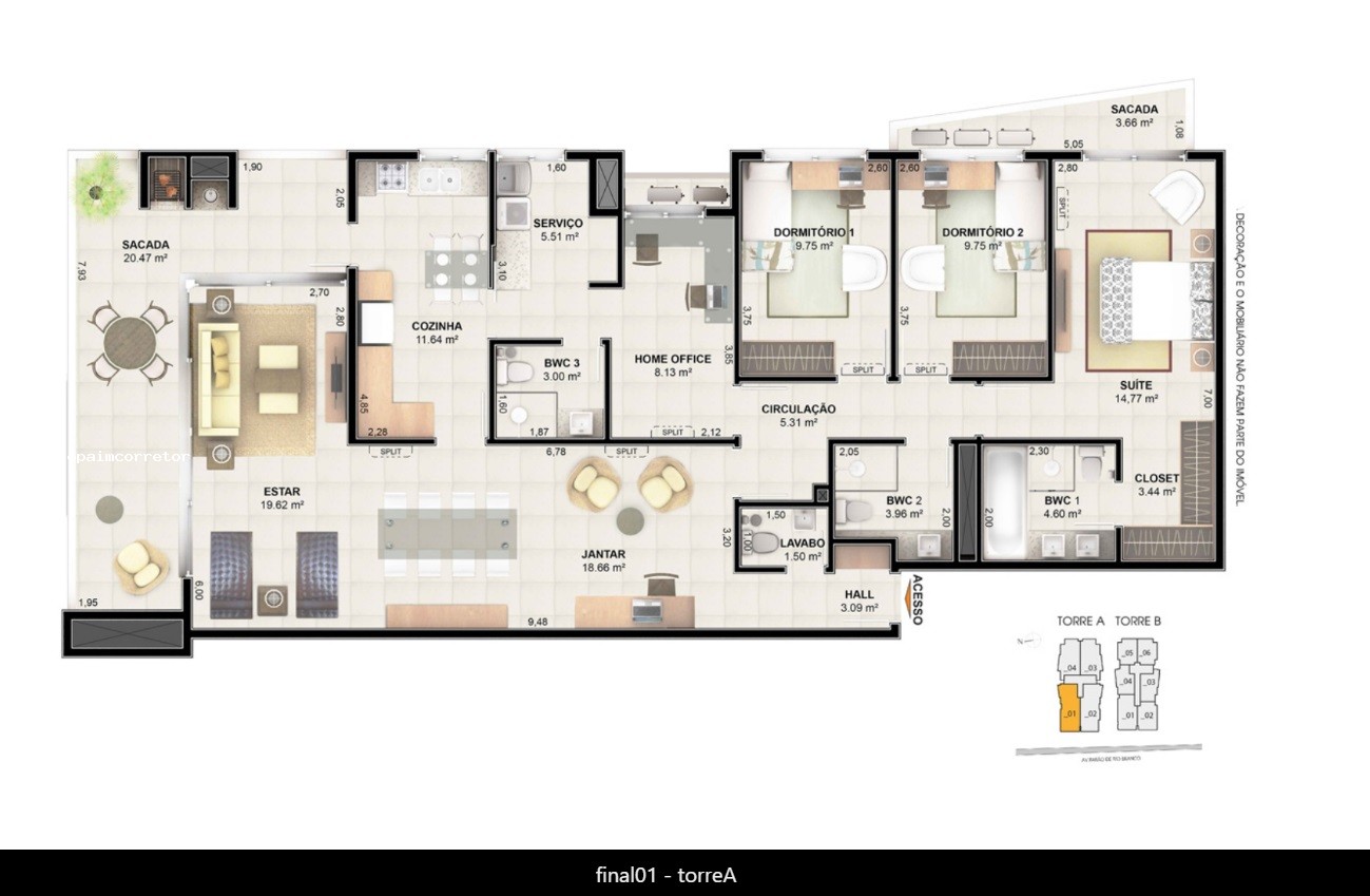 Apartamento para Venda em Palhoça, Centro, 2 dormitórios, 1 suíte, 2 banheiros, 1 vaga - foto 1