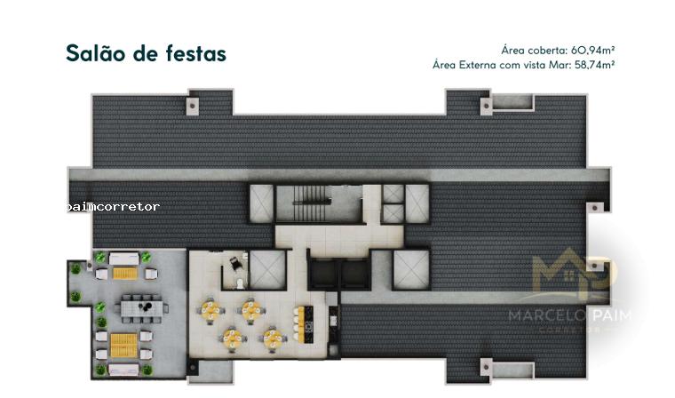 Apartamento para Venda em Biguaçu, Praia João Rosa, 2 dormitórios, 1 banheiro, 1 vaga - foto 1